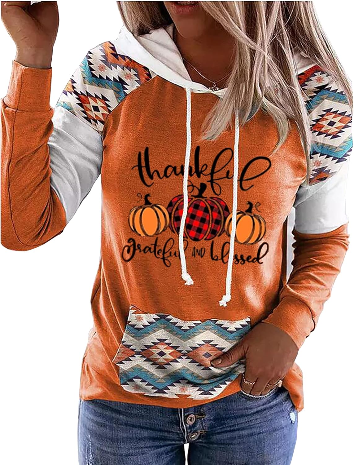 Susongeth It's Fall Y'all Hoodie for Women Thanksgiving Pumpkin Long Sleeve Shirt Fall Pullover Top