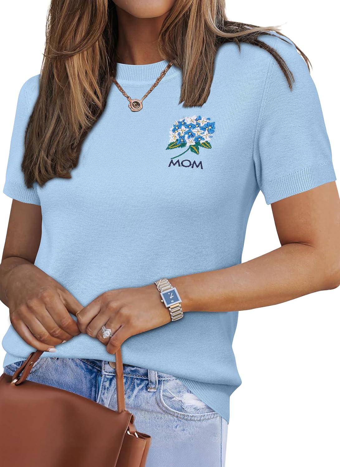 Arach&Cloz Women's Wool Blend Business Casual Essential Fall Layering Pullover Sweaters