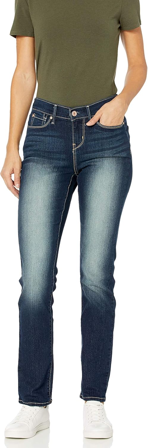 Levi Strauss Signature Gold Women's Curvy Totally Shaping Straight Jeans (Available in Plus Size)