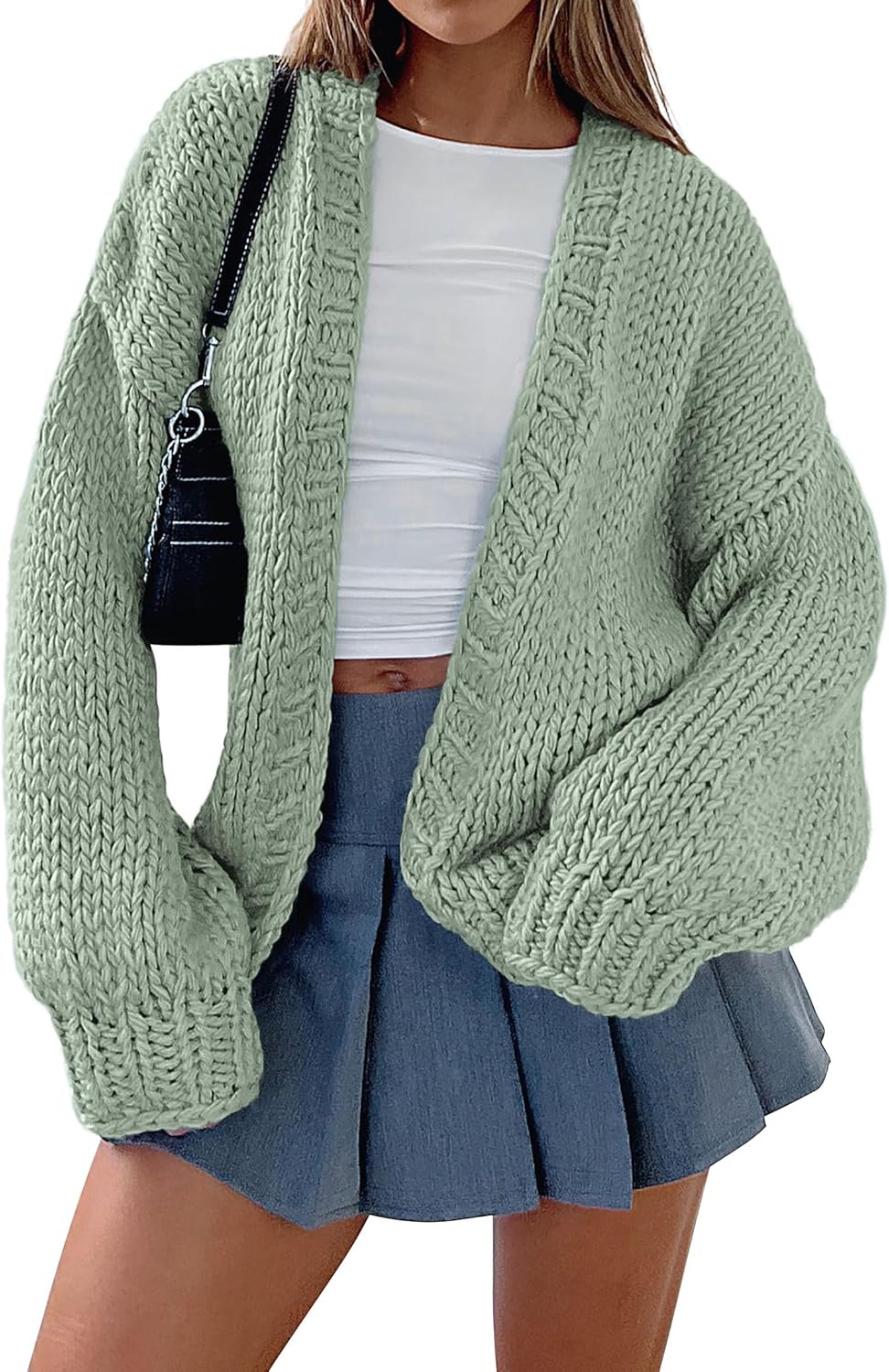 PRETTYGARDEN Cardigan Sweaters for Women Trendy Fall Fashion 2025 Long Sleeve Chunky Knit Cardigans Winter Clothing Outfits