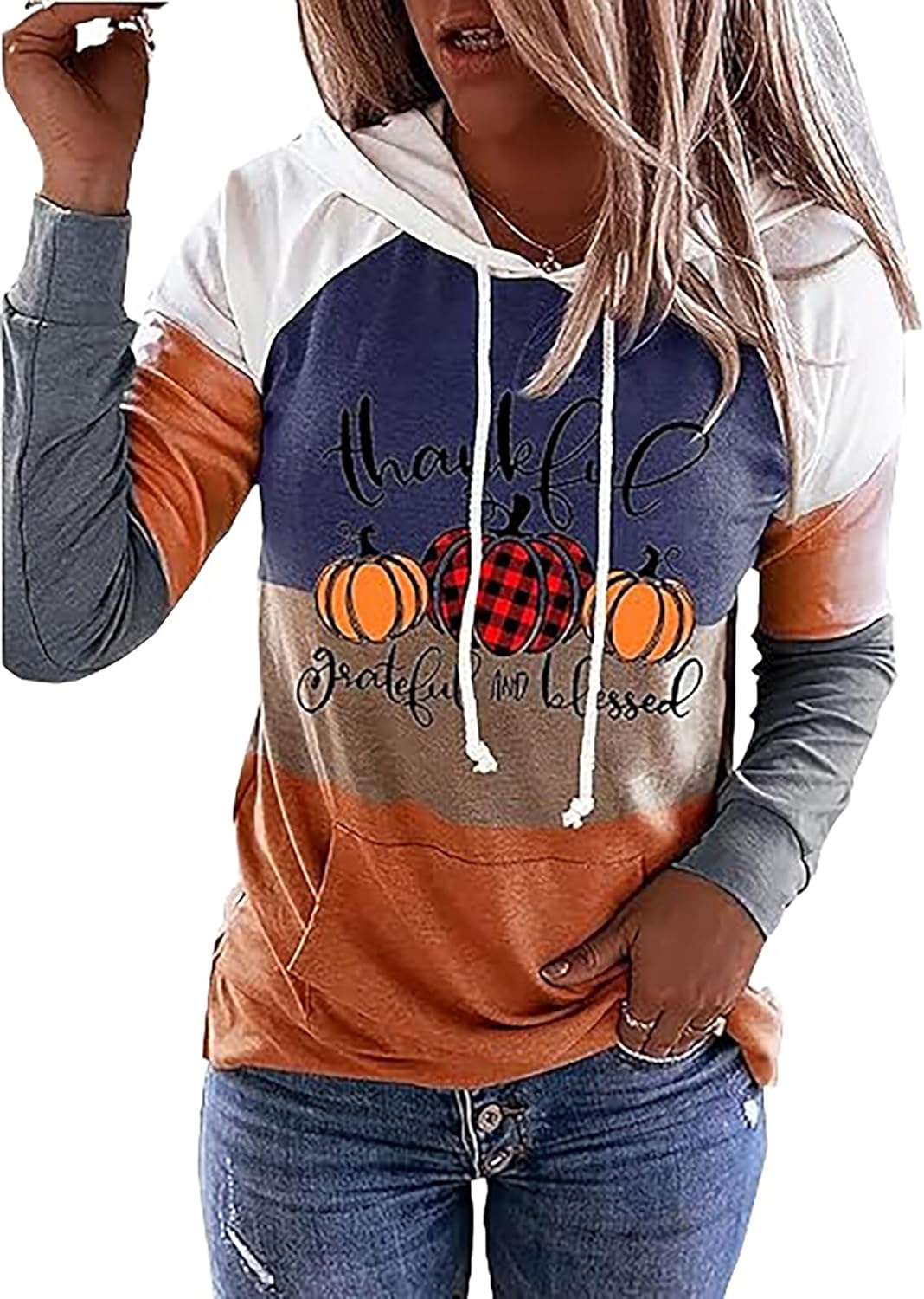 Susongeth It's Fall Y'all Hoodie for Women Thanksgiving Pumpkin Long Sleeve Shirt Fall Pullover Top