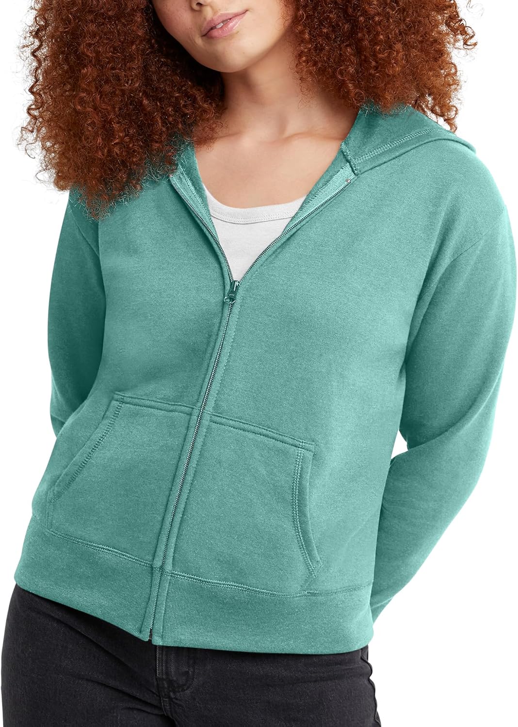 Hanes womens Ecosmart Full Zip Fleece Hoodie