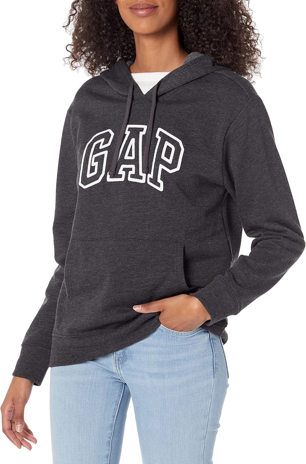 GAP Women's Logo Hoodie Hooded Pull-on Sweatshirt