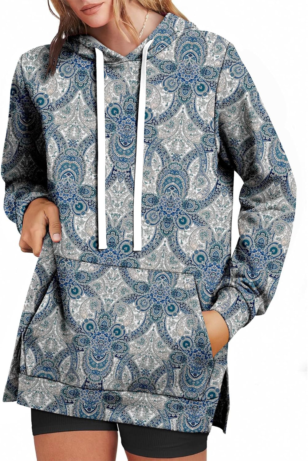 KISSMODA Womens Casual Hoodies Long Sleeve Sweatshirts Comfy Pullover Fleece Sweaters Winter Fall Outfits Fashion Clothes