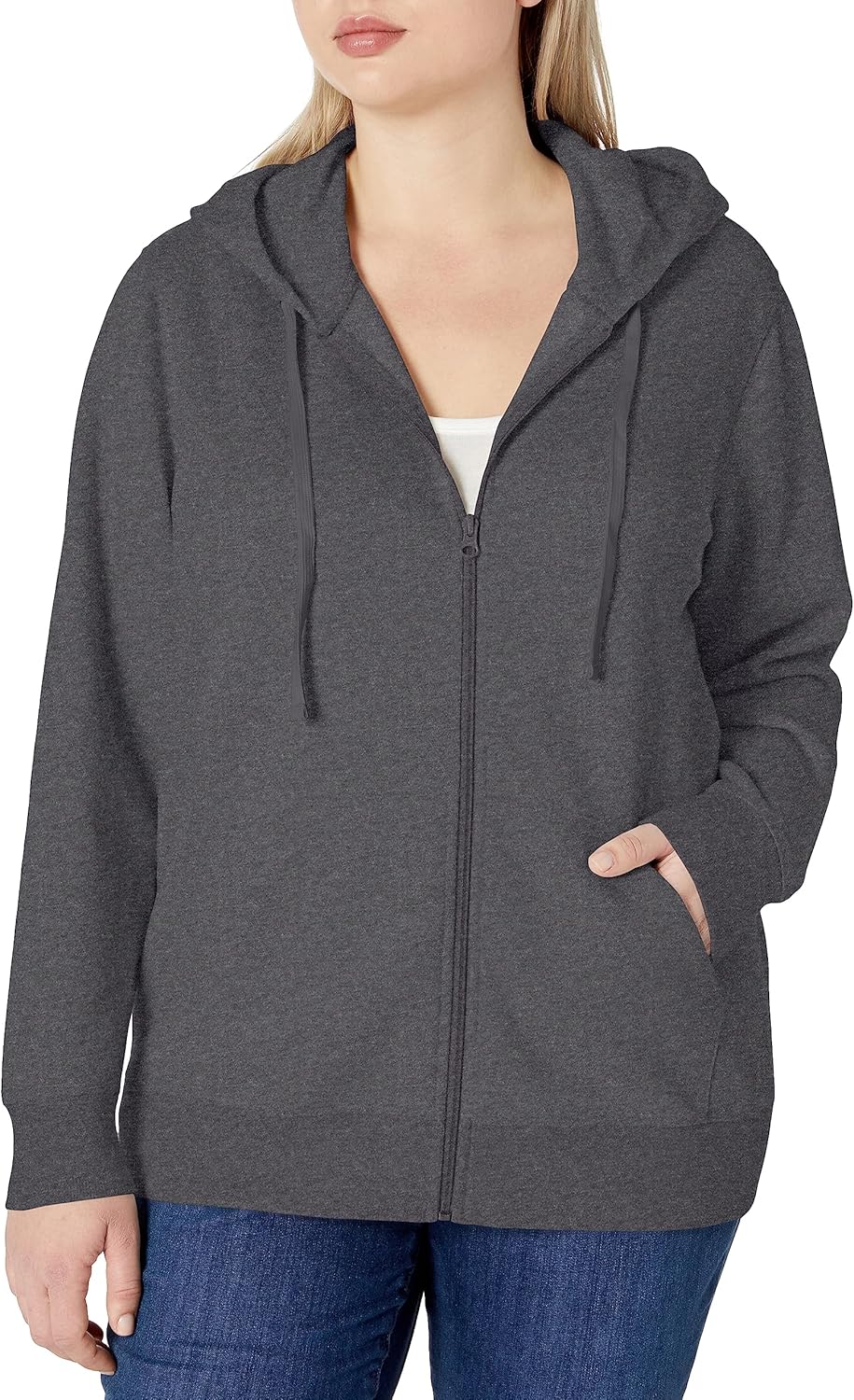 Amazon Essentials womens Fleece Full-Zip Hoodie (Available in Plus Size)