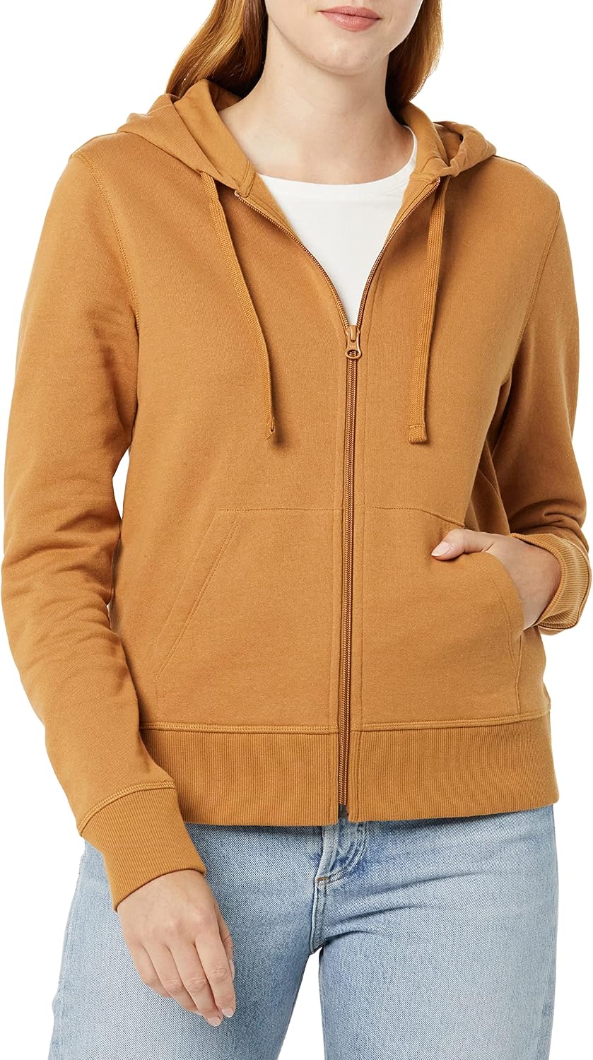 Amazon Essentials womens Fleece Full-Zip Hoodie (Available in Plus Size)
