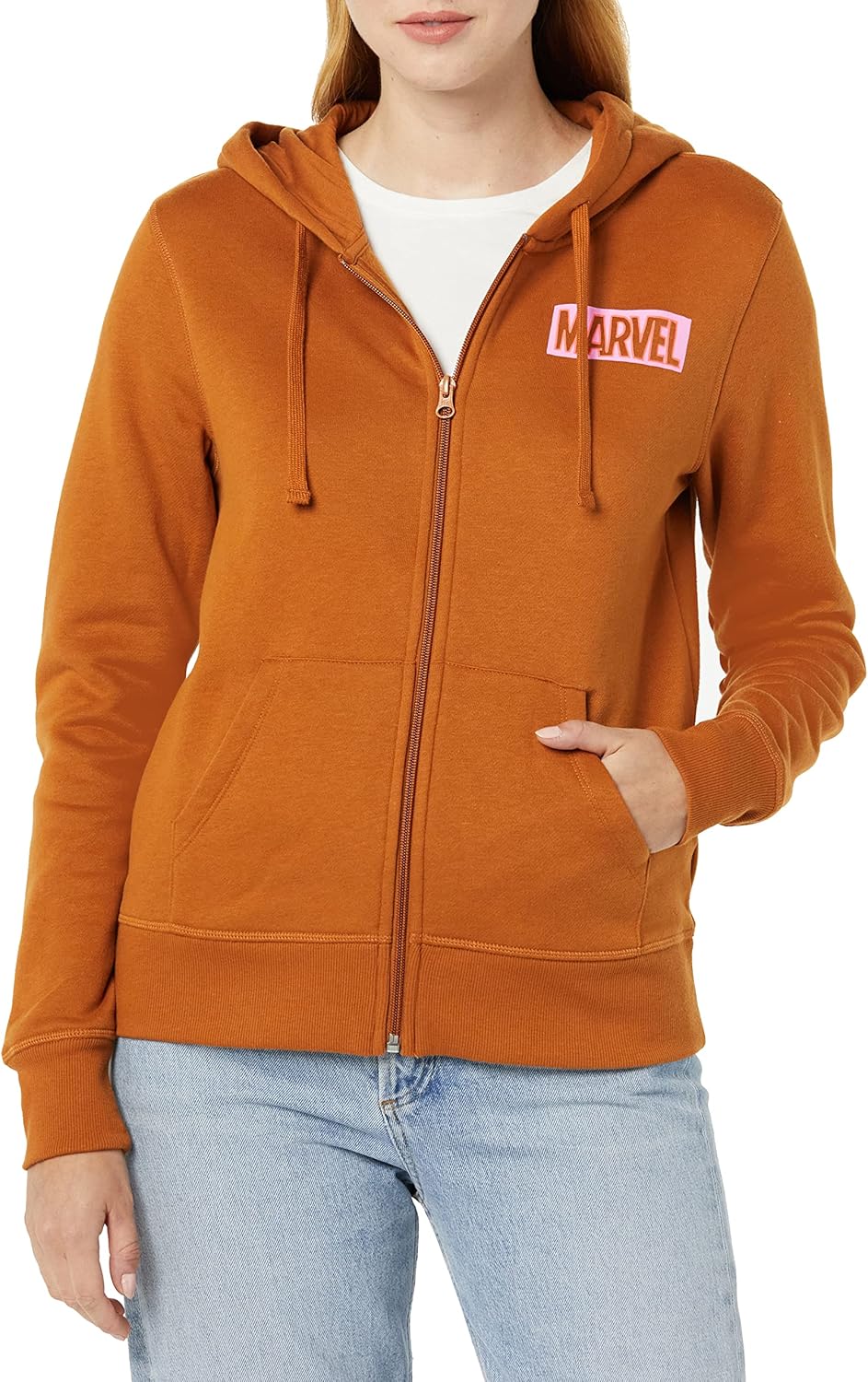 Amazon Essentials Disney | Marvel | Star Wars Women's Fleece Full-Zip Hoodie Sweatshirts (Available in Plus Size)