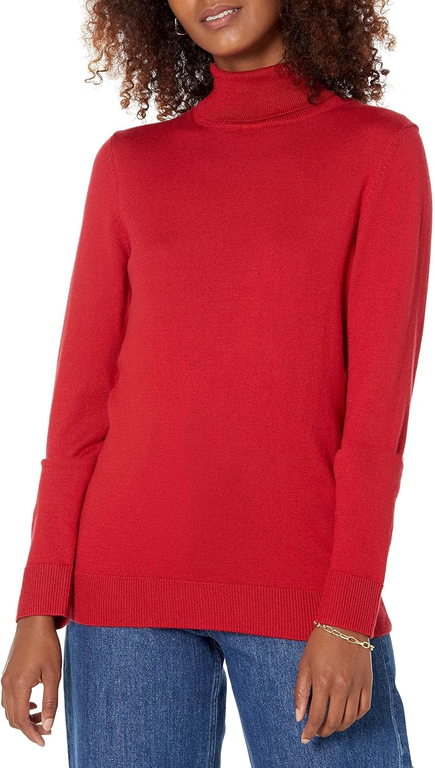 Amazon Essentials Women's Classic-Fit Lightweight Long-Sleeve Turtleneck Sweater (Available in Plus Size)