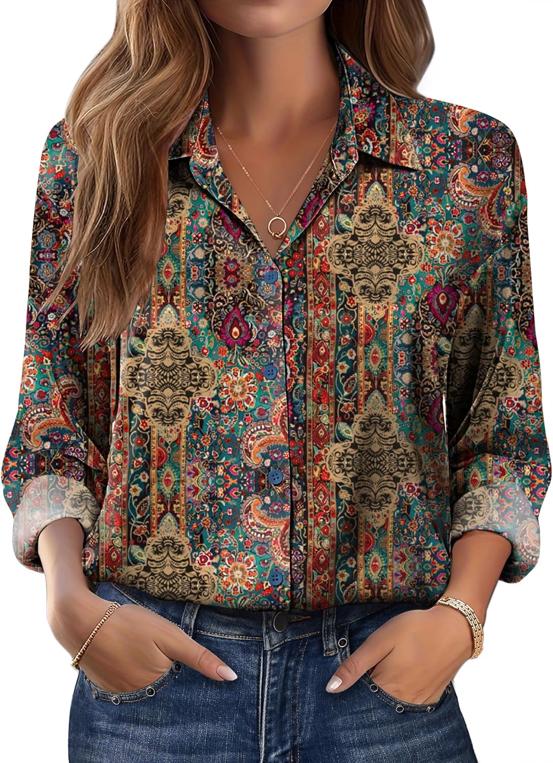 Zeagoo Womens Tops Long Sleeve Satin Silk Button Down Shirts Casual Business Dressy Blouses Fall Clothes