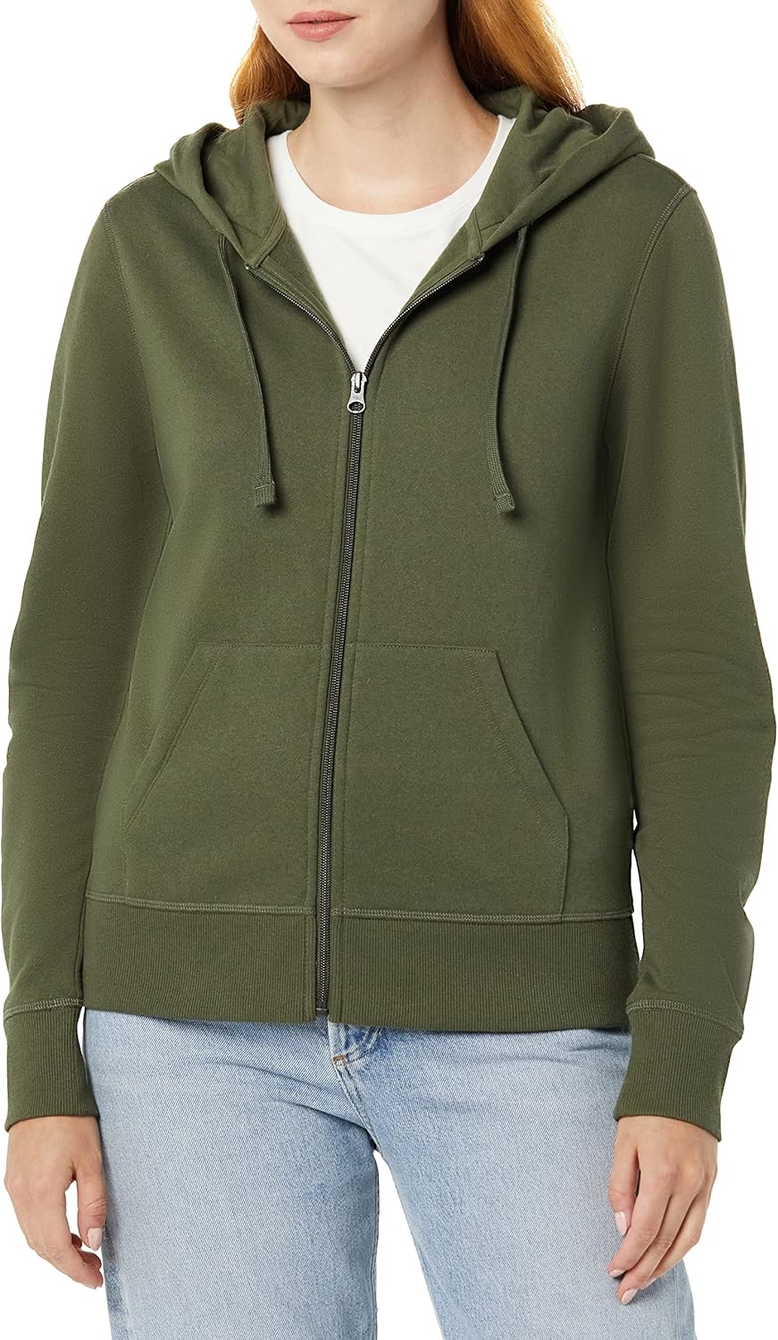 Amazon Essentials womens Fleece Full-Zip Hoodie (Available in Plus Size)