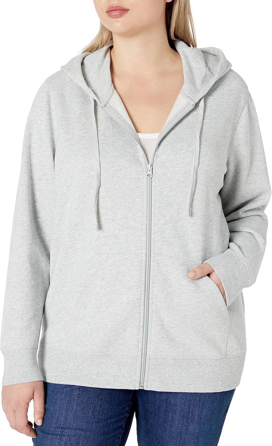 Amazon Essentials womens Fleece Full-Zip Hoodie (Available in Plus Size)